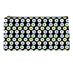 Eye Dots Black Pastel Pencil Cases by snowwhitegirl