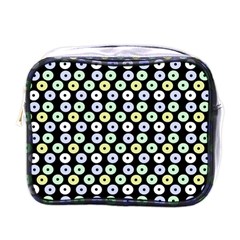 Eye Dots Black Pastel Mini Toiletries Bag (one Side) by snowwhitegirl