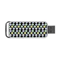 Eye Dots Black Pastel Portable Usb Flash (one Side) by snowwhitegirl