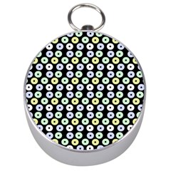 Eye Dots Black Pastel Silver Compasses by snowwhitegirl