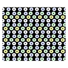 Eye Dots Black Pastel Double Sided Flano Blanket (small)  by snowwhitegirl