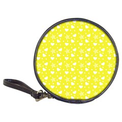 Hearts And Star Dot Yellow Classic 20-cd Wallets by snowwhitegirl