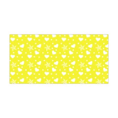 Hearts And Star Dot Yellow Yoga Headband by snowwhitegirl