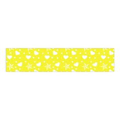 Hearts And Star Dot Yellow Velvet Scrunchie by snowwhitegirl