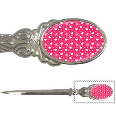 Hearts And Star Dot Pink Letter Opener by snowwhitegirl