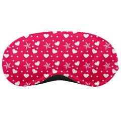 Hearts And Star Dot Pink Sleeping Masks by snowwhitegirl