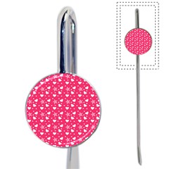 Hearts And Star Dot Pink Book Mark by snowwhitegirl