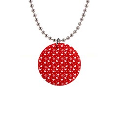 Hearts And Star Dot Red Button Necklaces by snowwhitegirl