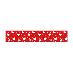 Hearts And Star Dot Red Flano Scarf (mini) by snowwhitegirl