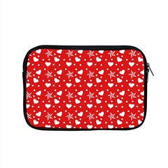 Hearts And Star Dot Red Apple Macbook Pro 15  Zipper Case by snowwhitegirl