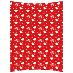 Hearts And Star Dot Red Back Support Cushion