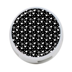 Hearts And Star Dot Black 4-port Usb Hub (two Sides) by snowwhitegirl