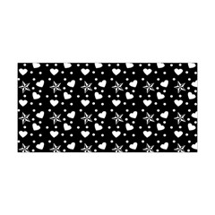 Hearts And Star Dot Black Yoga Headband by snowwhitegirl