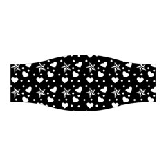 Hearts And Star Dot Black Stretchable Headband by snowwhitegirl