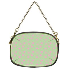 Hearts And Star Dot Green Chain Purse (one Side) by snowwhitegirl