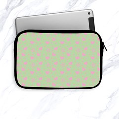 Hearts And Star Dot Green Apple Ipad Mini Zipper Cases by snowwhitegirl