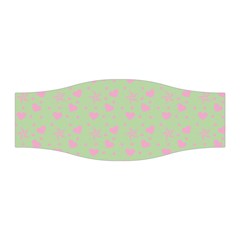 Hearts And Star Dot Green Stretchable Headband by snowwhitegirl