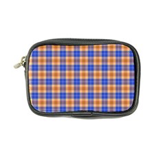 Orange Blue Plaid Coin Purse