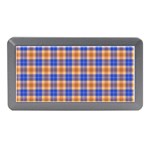 Orange Blue Plaid Memory Card Reader (Mini) Front