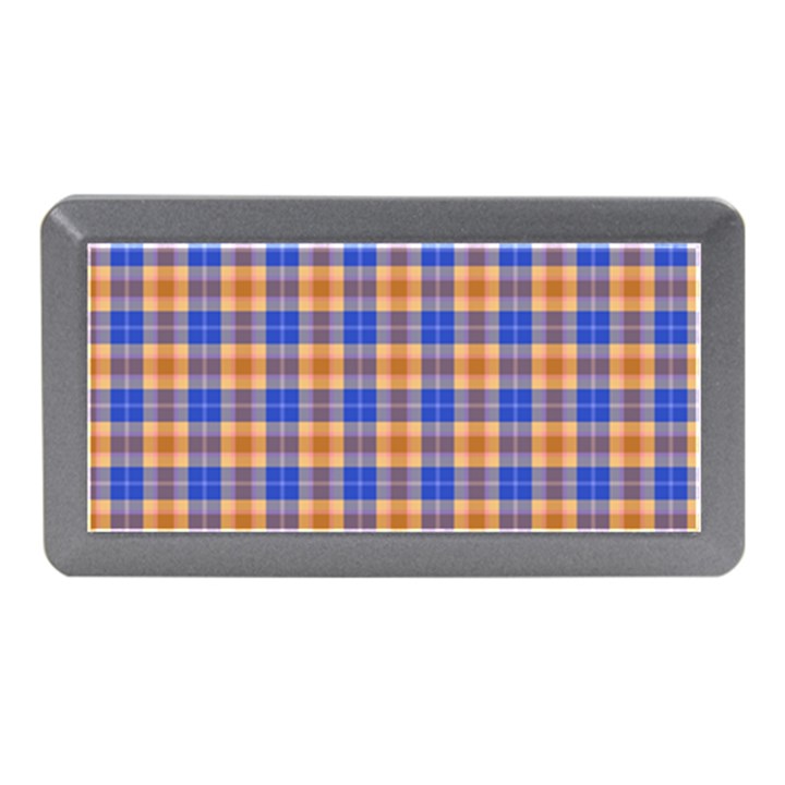 Orange Blue Plaid Memory Card Reader (Mini)