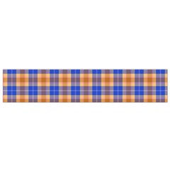 Orange Blue Plaid Small Flano Scarf by snowwhitegirl