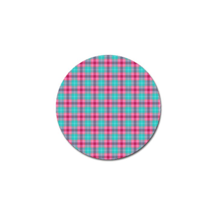 Blue Pink Plaid Golf Ball Marker (10 pack)