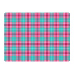 Blue Pink Plaid Double Sided Flano Blanket (mini)  by snowwhitegirl