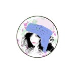 Girl With Hat Hat Clip Ball Marker Front