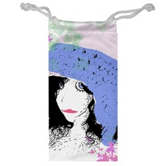 Girl With Hat Jewelry Bag by snowwhitegirl