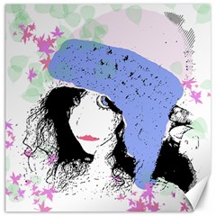 Girl With Hat Canvas 20  X 20   by snowwhitegirl