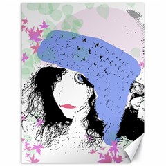 Girl With Hat Canvas 18  X 24   by snowwhitegirl