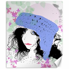 Girl With Hat Canvas 20  X 24   by snowwhitegirl