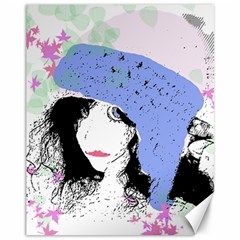 Girl With Hat Canvas 11  X 14   by snowwhitegirl