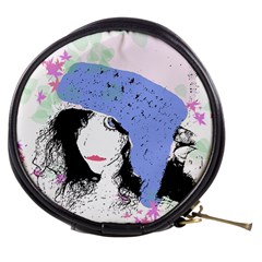 Girl With Hat Mini Makeup Bags by snowwhitegirl