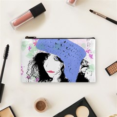 Girl With Hat Cosmetic Bag (Small)