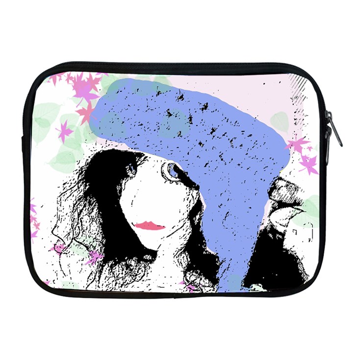 Girl With Hat Apple iPad 2/3/4 Zipper Cases