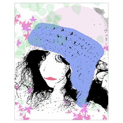 Girl With Hat Drawstring Bag (small) by snowwhitegirl