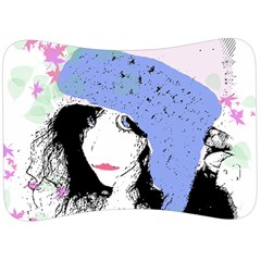 Girl With Hat Velour Seat Head Rest Cushion