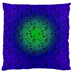 Blue Music Green Moon Large Cushion Case (Two Sides)