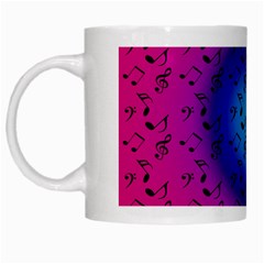 Pink Music Blue  Moon White Mugs by snowwhitegirl