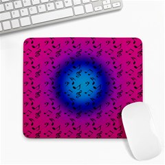 Pink Music Blue  Moon Large Mousepads by snowwhitegirl