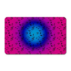 Pink Music Blue  Moon Magnet (rectangular) by snowwhitegirl