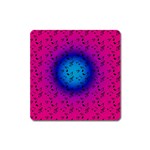 Pink Music Blue  Moon Square Magnet Front