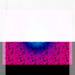 Pink Music Blue  Moon Rectangular Jigsaw Puzzl by snowwhitegirl