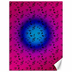 Pink Music Blue  Moon Canvas 12  X 16   by snowwhitegirl