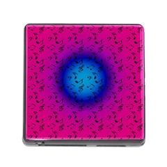 Pink Music Blue  Moon Memory Card Reader (square 5 Slot) by snowwhitegirl