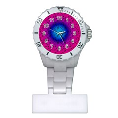 Pink Music Blue  Moon Plastic Nurses Watch by snowwhitegirl