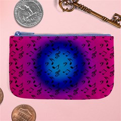 Pink Music Blue  Moon Large Coin Purse by snowwhitegirl