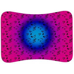 Pink Music Blue  Moon Velour Seat Head Rest Cushion by snowwhitegirl