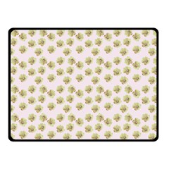 Antique Flowers Pink Fleece Blanket (small) by snowwhitegirl